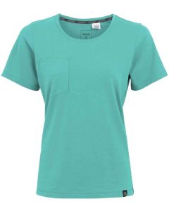 *CLEARANCE* REGATTA WOMENS ADA COTTON STRETCH TEE SHIRT GREEN SIZE 14