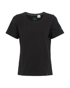 *CLEARANCE* REGATTA WOMENS ADA COTTON STRETCH TEE SHIRT BLACK SIZE 10