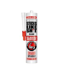 (C) EVOSTIK  STICKS LIKE-ALL WEATHER ADHESIVE CLEAR   290ML