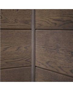 MILLBOARD MCFH38D ENVELLO CLADDING SHADOW LINE + (FIRE RATING D) INTERNAL CORNER, SMOKED OAK, 38MM X 38MM X 3050MM