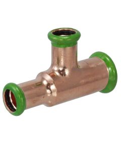 EMBRASS PEGASUS COPPER PRESS REDUCED BOTH ENDS TEE 15 X 15 X 22MM (GREEN ENDS)