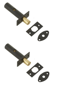 17604 ECLIPSE 60MM BLK RACK BOLT & KEY [PRE-PACK]