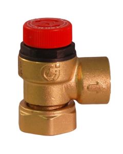 311501 CALEFFI PRESSURE RELIEF VALVE 3/4" LOOSE NUT TO 1/2" BSP 6 BAR