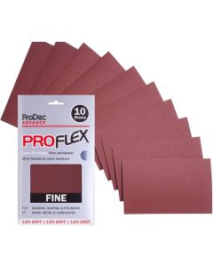 PRODEC PROFLEX 230MM X 140MM SHEETS  120 GRIT FINE  [PK-10]