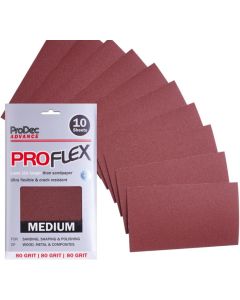 PRODEC PROFLEX 230MM X 140MM SHEETS   80 GRIT MEDIUM [PK-10]