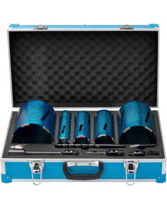 OX SPECTRUM TRADE XL 5 PIECE DIAMOND CORE BIT & ACCESSORIES CASE