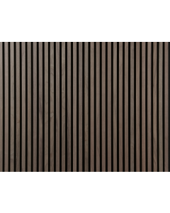 (C) ACOUSTIC PREMIUM  SLATTED WALL PANEL 605 X 2440MM WALNUT