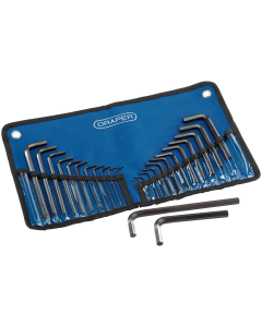 33892 DRAPER  METRIC/IMPERIAL HEXAGON KEY SET (25 PIECE)