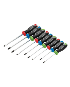 13487 DRAPER POUND THRU SOFT GRIP SCREWDRIVER SET (9 PIECE)