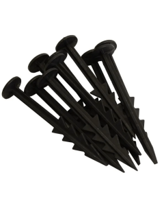 GEO005 BLACK GROUND PEGS 160mm LONG [PK X 10]