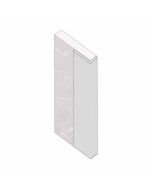 FIBO RSALP ALUMINIUM PROFILE 2400MM SILVER L-SHAPED FINISHING