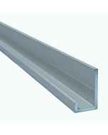 FIBO AAJS ALUMINIUM PROFILE 2400MM SILVER J-SHAPED FINISHING