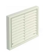 DOMUS F5904W 125MM(5") EASIPIPE RIGID DUCT LOUVERED EXTERNAL GRILLE W/ FLYSCREEN