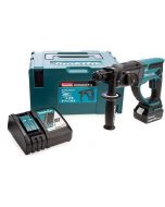 MAKITA DHR202RT WHITE 18V SDS HAMMER DRILL INC 1 X 5AH BATTERY & CHARGER IN CASE