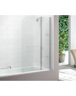 MB3 MERLYN 2 PANEL CURVED BATH SCREEN 1150 X 1500MM