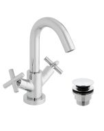 VADO ELW-100F/CC-C/P ELEMENTS BASIN MIXER CLICK WASTE