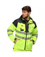 TRA340-9PQ REGATTA TACTICAL HI-VIS JACKET YELLOW/GREY XXL