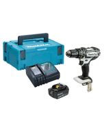 MAKITA DHP482T1JW 18V LITHIUM-ION COMBI DRILL c/w 1 X 5AH BATTERY & CHARGER