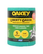66261116687 OAKEY LIBERTY GREEN 115MM X 5M (P120 GRIT)