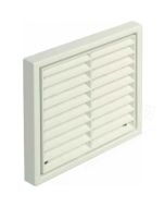 (C) F5904W DOMUS 125MM(5") EASIPIPE RIGID DUCT LOUVERED EXTERNAL GRILLE W/ FLYSCREEN