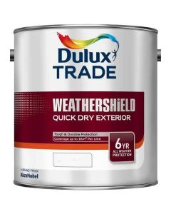 5624605 DULUX TRADE WEATHERSHIELD EXT FLEXIBLE QUICK DRY U/COAT EXTRA DEEP 2.5LTR