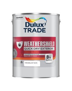 5624601 DULUX TRADE WEATHERSHIELD EXT FLEXIBLE QUICK DRY U/COAT WHITE 1LTR