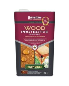 PTHG005 BARRETTINE PROTECTIVE WOOD TREATMENT HOLLY GREEN 5LTR