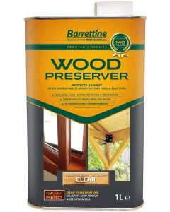 WOCL001 BARRETTINE WOOD PRESERVER CLEAR 1LTR