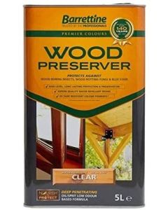 WOCL005 BARRETTINE WOOD PRESERVER CLEAR  5LTR