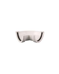 (C) BRETT MARTIN BR048/120A ROUND GUTTER 120 DEGREE ANGLE WHITE