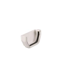 (C) BRETT MARTIN BR057A SQ GUTTER EXTERNAL STOP END WHITE