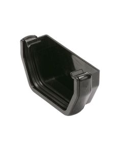 BRETT MARTIN BR057B SQ GUTTER EXTERNAL STOP END BLACK