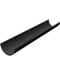 BRETT MARTIN BR041B HALF ROUND GUTTER 2M BLACK