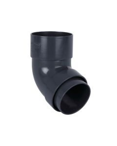 BRETT MARTIN BR209B ROUND DOWNPIPE 112.5 DEGREE OFFSET BEND BLACK