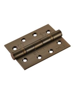 HIN1433P/13AB BALL BEARING HINGE 102MM X 76MM X 3MM ANTIQUE BRASS [PR]