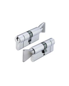 CYA7123545SC  EURO PROFILE OFFSET DOUBLE CYLINDER SATIN CHROME 35/45