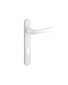 (C) MILA BX050428 STANDARD SECURITY UPVC DOOR HANDLE PZ 211MM C/C WHITE