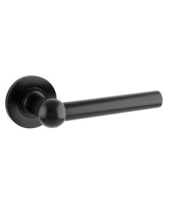 ALEXANDER & WILKS SISKIN LEVER ON ROSE - MATT BLACK