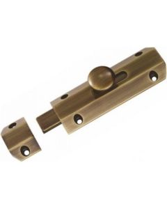 AQ81AB/BP SURFACE BOLT 100MM - ANTIQUE BRASS