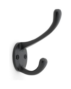 AW770BL VICTORIAN HAT AND COAT HOOK  BLACK