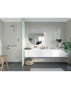 FIBO SP962 TRADITIONAL SHOWERPANEL 900 X 2400MM MILANO MARBLE HG-HIGH GLOSS