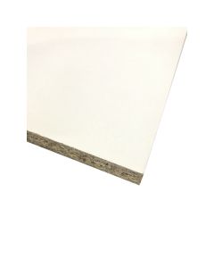 WHITE MELAMINE FACED CHIPBOARD 15MM X 2440 X 1220