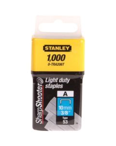 STA0TRA206T STANLEY LIGHT-DUTY STAPLE 10MM [pk-1000] suit-JT21