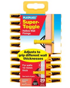 PLASSTC554 - PLASPLUG SUPER TOGGLE CAVITY ANCHORS (20)