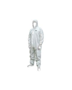 SCAN DISPOSABLE CHEMICAL & SPLASH OVERALL WHITE TYPE 5/6 - XL SIZE