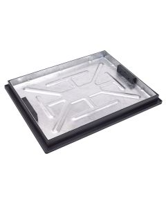 (C) CD790R/46 GALV RECESSED COVER & FRAME (CONCRETE INFILL) 600 (L) X 450 (W) X 43.5 (D) INC KEYS - 5T