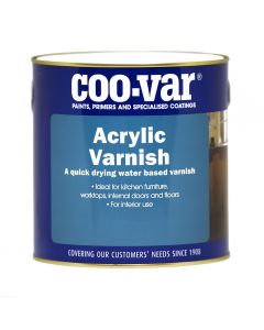 302/W462/13/D COOVAR W/BASED ACRYLIC VARNISH EGGSHELL 1LTR