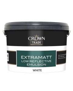 5097349 CROWN TRADE EXTRAMATT LOW REFLECTION WHITE 10LTR