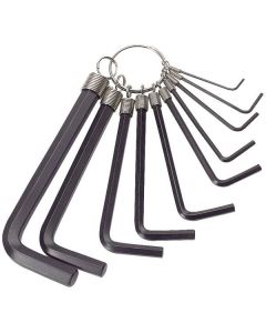 DRAPER 33655 10 PCE HEX KEY ON RING METRIC