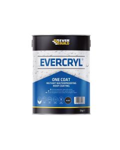 (C) EVERCRYL ONE COAT INSTANT WATERPROOFING ROOF COATING BLACK 5KG